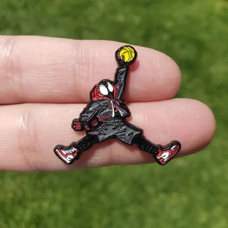 Anime Spiderman Enamel Pin Brooch Lapel Pins Enamel Brooch Badges on Backpack Metal Jewelry Kids Clothes Accessories Decor Gift
